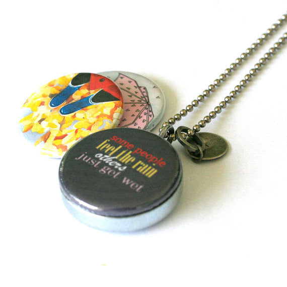 Rainy Day - Magnetic Locket Necklace