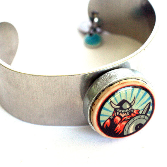 wine cork bracelet - viking