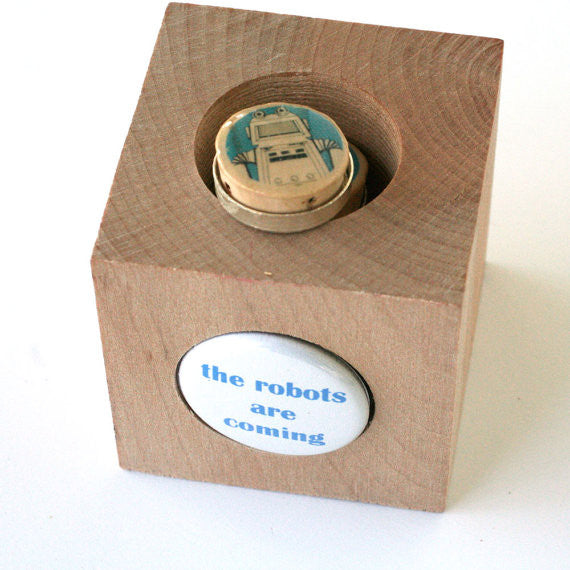 robot wedding cufflinks