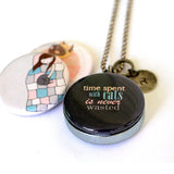 Time With Cats - Magnetic Locket Necklace