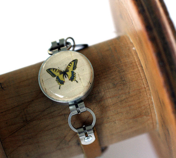 Butterfly Bracelet - Recycled Wine Cork