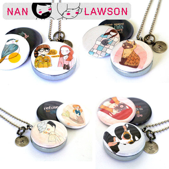 Time With Cats - Magnetic Locket Necklace