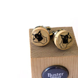 Boston Terrier Cufflinks - Recycled Cork