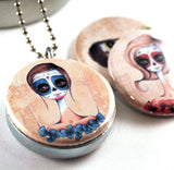 Zombie Locket - Magnetic and Recycled