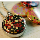 Flowers Magnetic Locket Necklace