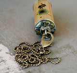 Flower Wine Cork Necklace