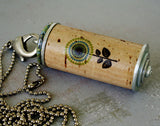 Flower Wine Cork Necklace