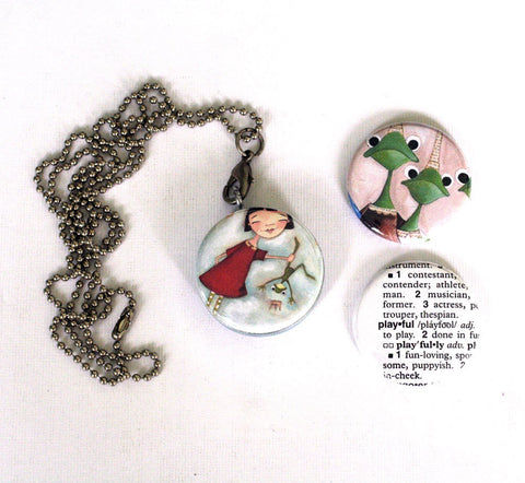 The Princess and the Frog Locket Necklace - Magnetic Jewelry