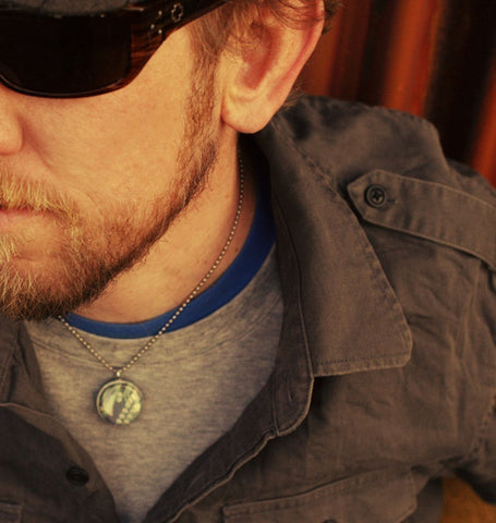 Geek Locket Necklace - Computer Locket for Guy