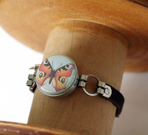 Butterfly Leather Bracelet