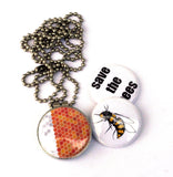 Save the Bees Locket Necklace