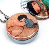 Amor Picture Locket Necklace