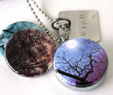 Night Sky Magnetic Locket Necklace