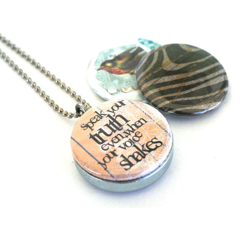SPEAK Your Truth Necklace Locket