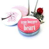 Tree Hugger Necklace Locket - Magnetic and Recycled
