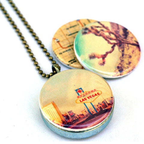 Las Vegas Locket Necklace