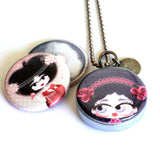 Girl Locket Necklace