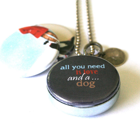 All You Need is a Dog Locket Necklace