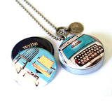 Vintage Typewriter Locket
