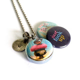 Just Look Up Locket Necklace