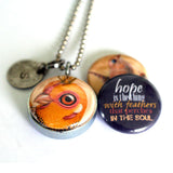 HOPE Emily Dickinson Locket Necklace