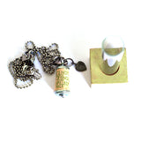 NO CRYING Over Spilled Milk Necklace | Cork in Test Tube and Wood Cube