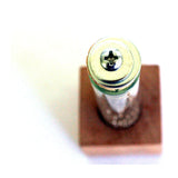 Mini TREE Hugger Necklace | Cork in Test Tube and Wood Cube