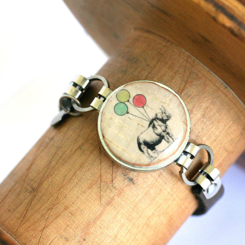 Party Rhino Leather Bracelet