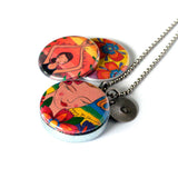 Flourish Magnetic Mirror Locket Necklace