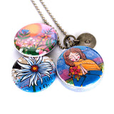 Yoga Meditation Mirror Locket Necklace