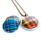 Mad for Plaid Magnetic Locket Necklace