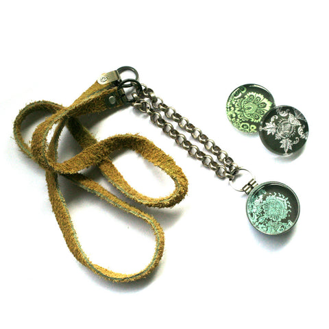Grandma's Lace Modern Locket Necklace