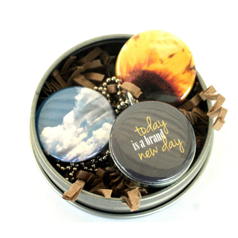 Sunflower Locket Necklace