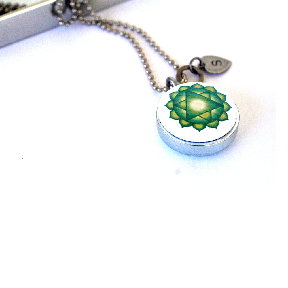 Seven Chakras Magnetic Necklace Locket – Olive Bites Studio