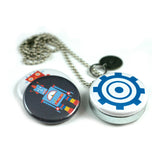 Robot Locket Necklace for Young Boy or Girl