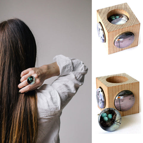 Birds Nest Art Photography Ring