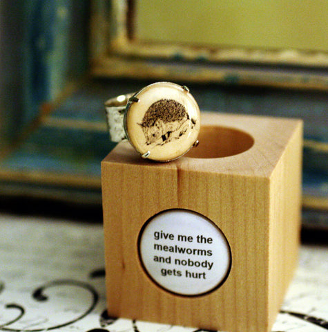 hedgehog cork ring