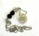 Follow Your Bliss Necklace | Recycled Wine Cork and Steel