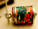 Flower Power Recycled Wine Cork Necklace