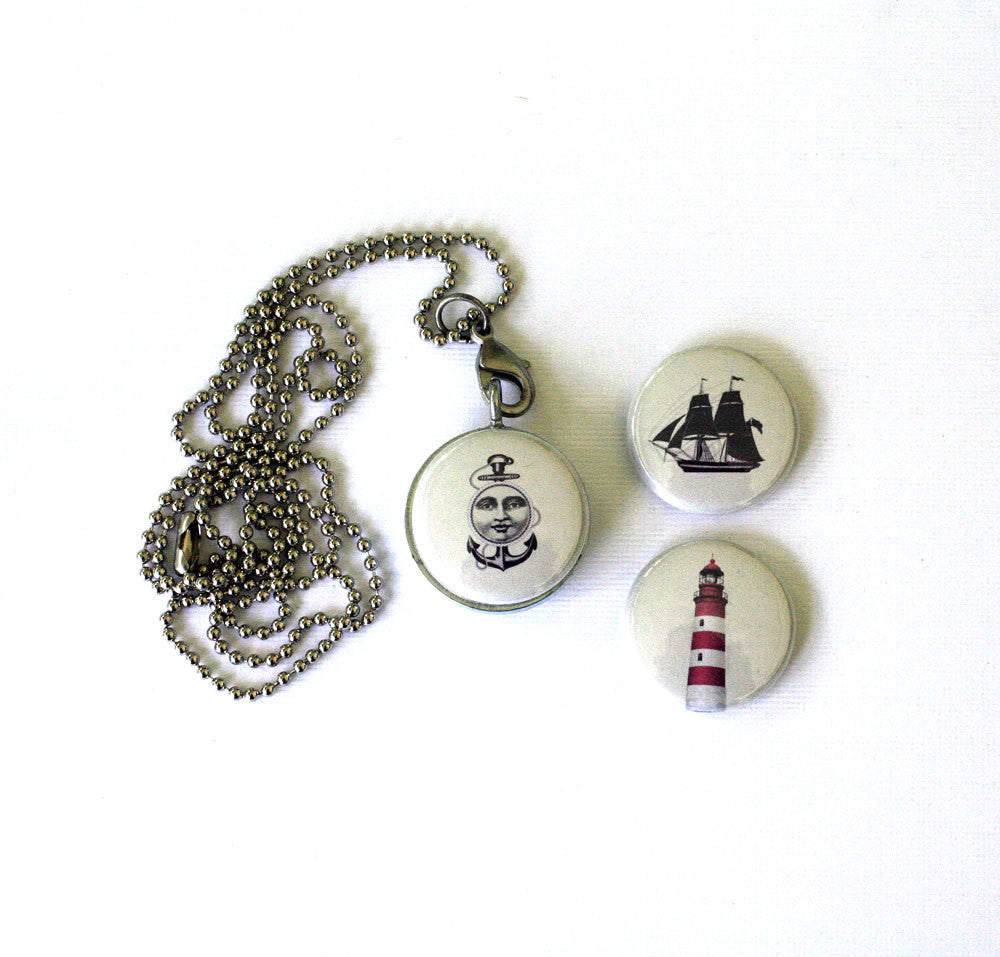 lost at sea magnetic locket – Olive Bites Studio