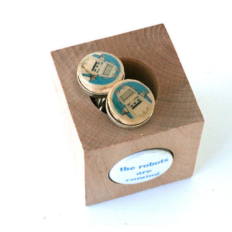 robot cufflinks