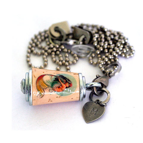 mini mermaid necklace