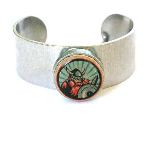 Viking Cork Bracelet - Metal Cuff