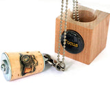 camera cork necklace