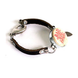 Bad Decisions Bracelet - Leather Strap, Wine Cork