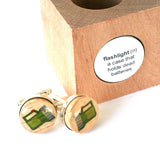 camping wedding cufflinks