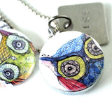 Owl Magnetic Locket Necklace