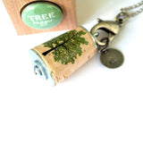 green tree necklace