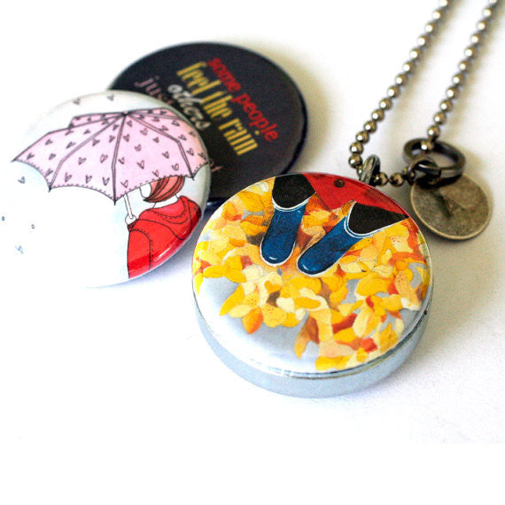 Rainy Day - Magnetic Locket Necklace