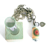 meditate cork necklace